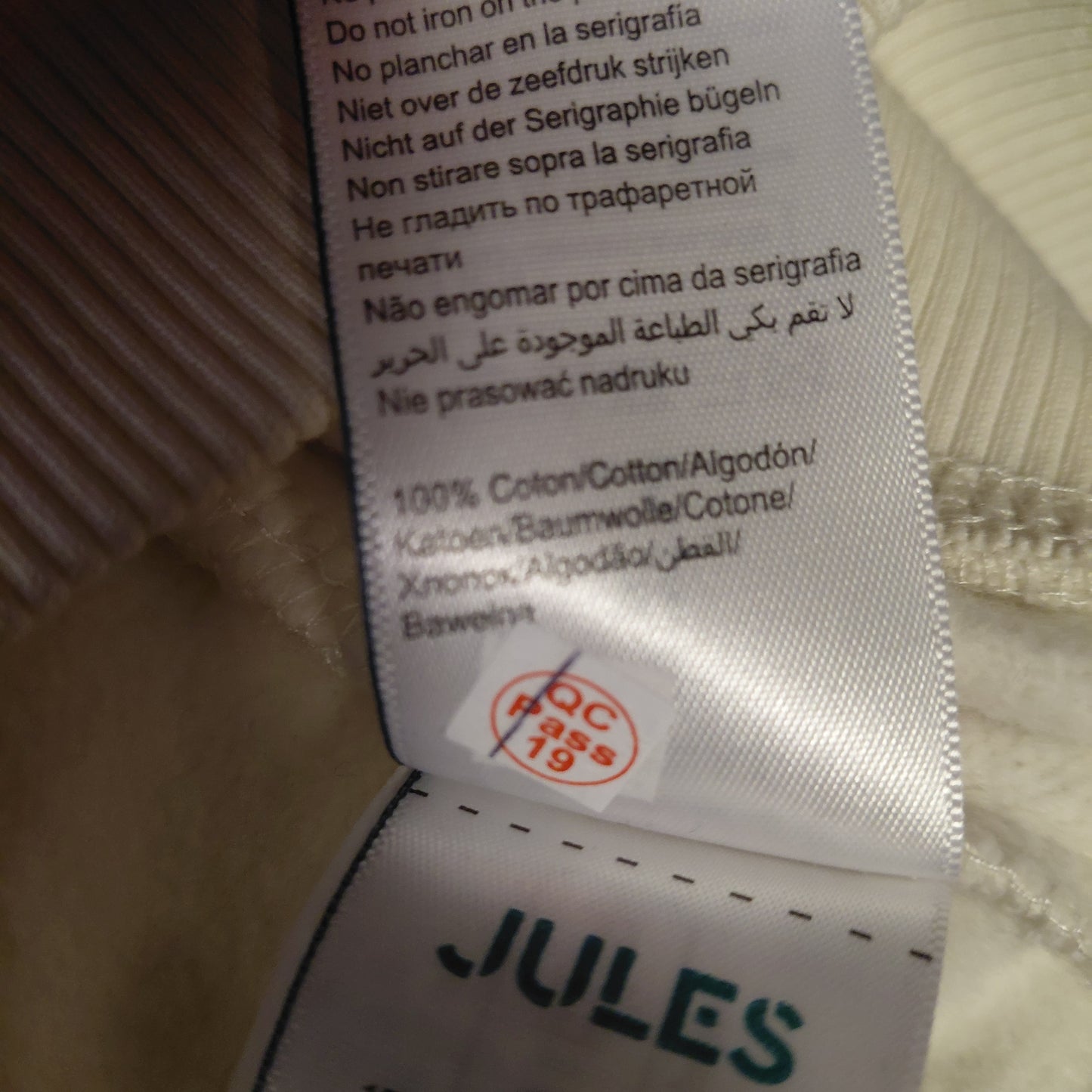 FELPA bianca taglia XL